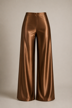 Calça Pantalona em Cetim